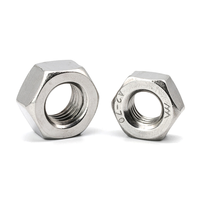 Đai ốc lục giác trơn DIN934 M1 SS304 Đai ốc lục giác trơn DIN934 M1 SS304