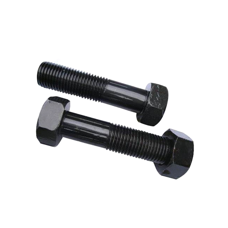 Thép hợp kim M10*100 Vít đầu lục giác bên ngoài Bu lông oxit đen
