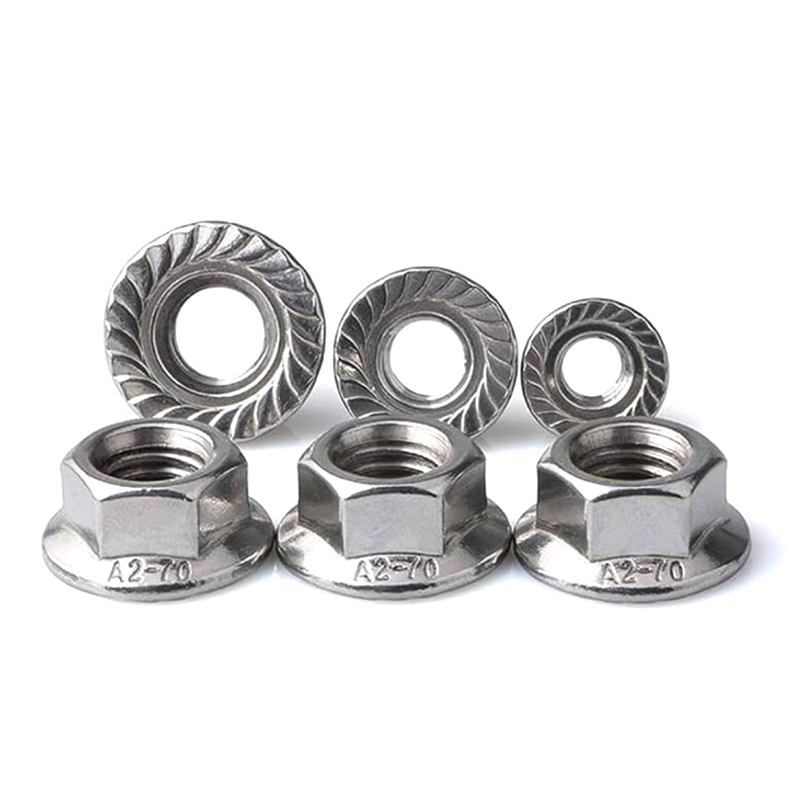 M16-1.5 Đai ốc mặt bích mạ kẽm Đai ốc chống trượt