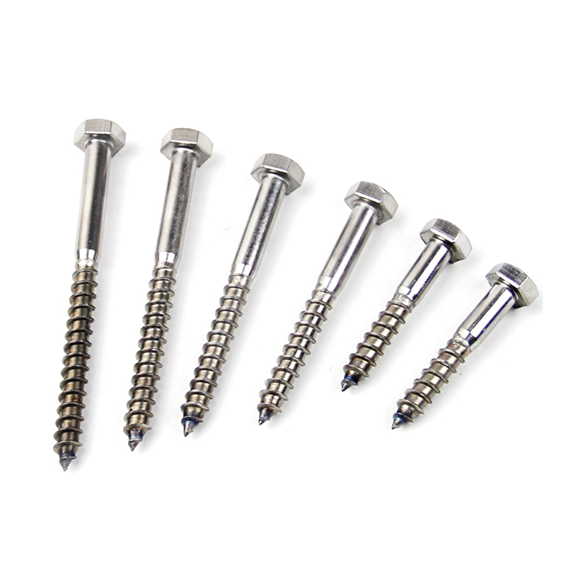 Vít gỗ đầu lục giác trơn DIN 571