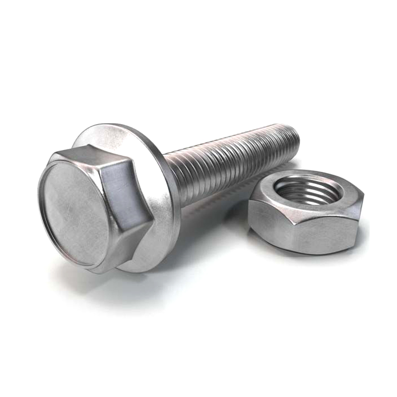 Bu lông mặt bích lục giác bằng thép không gỉ 304 DIN 6921 Bu lông mặt bích lục giác bằng thép không gỉ 304 DIN 6921