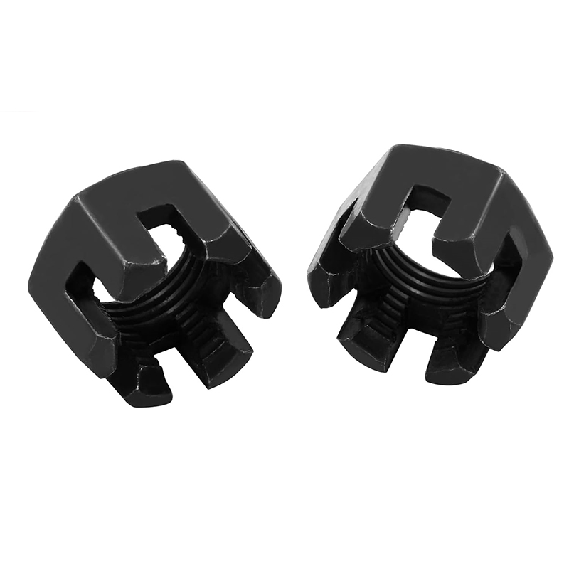 M16×1.5 Lớp 4.8 Thép Carbon Ôxít đen có rãnh Đai ốc DIN 935